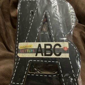 Black Chalkboard Letters Set